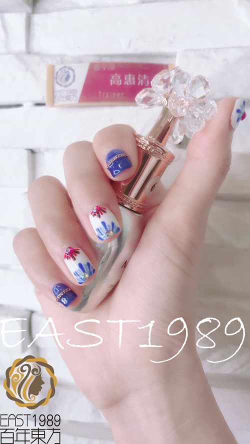  青花美甲怎么做？保定東方技工學(xué)校教你巧做美甲！